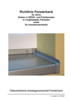 Cover of the window sill guideline.