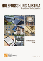 Cover of the annual report of Holzforschung Austria 2024.
