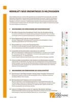 First page of the leaflet New findings on timber façades.