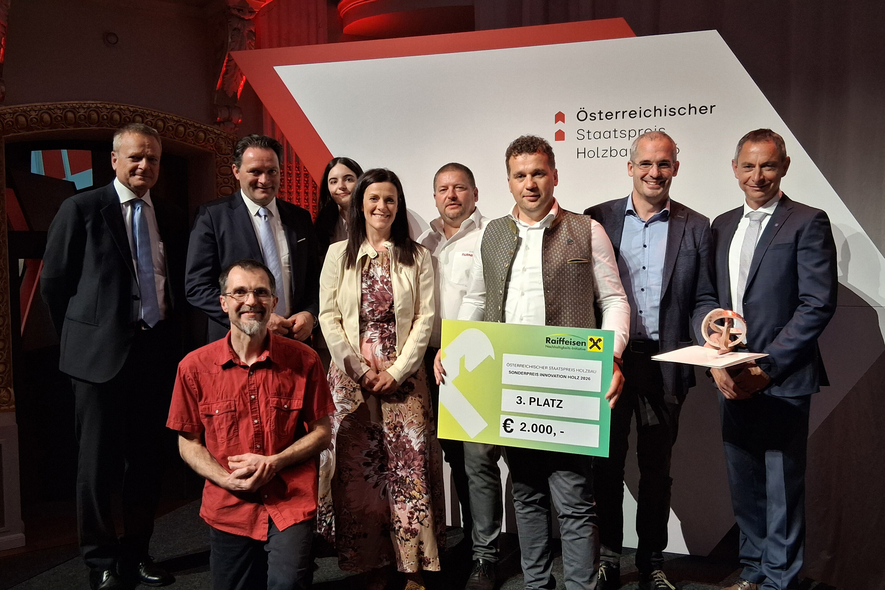 Gewinner:innen des Innovationspreis Holz 2026