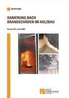 Cover of the guideline Renovation after fire damage in timber construction